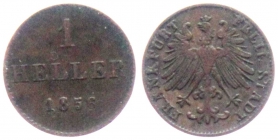 Frankfurt - 1856 - 1 Heller - vz