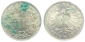 Frankfurt - 1862 - 1 Kreuzer - st