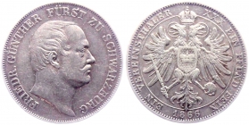 Schwarzburg-Rudolstadt - 1866 - Friedrich Günther (1807-1867) - Taler - f.vz