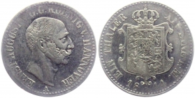 Hannover - 1844 A - Ernst August (1837-1851) - Taler - f.ss