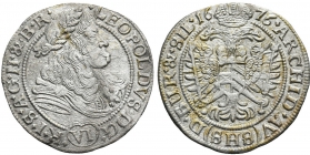Österreich - Haus Habsburg - 1676 SHS - Leopold I. (1657-1705) - 6 Kreuzer - ss