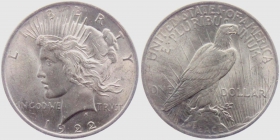 USA - 1922 - Peace Dollar - 1 Dollar - f.st