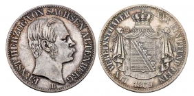 Sachsen-Altenburg - 1869 B - Ernst (1853-1908) - Taler - f.vz
