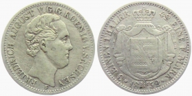 Sachsen - 1852 F - Friedrich August II. (1836-1854) - 1/3 Taler - ss