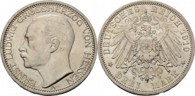 Hessen - J 76 - 1910 A - Ernst Ludwig (1892 - 1918) - 3 Mark - f.st min. RF