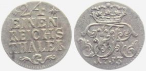 Preussen - 1753 G - Friedrich II. (1740-1786) - 1/24 Reichstaler - st