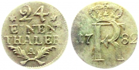Preussen - 1782 A - Friedrich II. (1740-1786) - 1/24 Reichstaler - vz-st