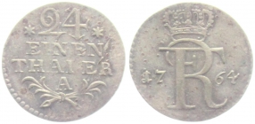 Preussen - 1764 A - Friedrich II., der Große (1740-1786) - 1/24 Reichstaler - ss-vz