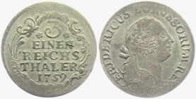Preussen - 1759 - Friedrich II., der Große (1740-1786) - 1/3 Taler - ss-vz