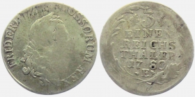 Preussen - 1780 E - Friedrich II. (1740-1786) - 1/3 Reichstaler - s