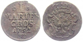 Preussen - 1752 F - Friedrich II., der Große (1740-1786) - 1 Mariengroschen - f.vz