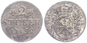 Preussen-Kleve - 1752 C - Friedrich II., der Große (1740-1786) - 2 Stüber - vz