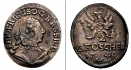 Preussen - 1748 AE - Friedrich II., der Große (1740-1786) - 2 Gröschel - vz