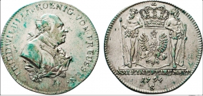 Preussen - 1794 S - Friedrich Wilhelm II. (1786-1797) - 2/3 Taler - vz-st