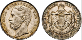 Baden - 1868 - Friedrich I. (1856-1907) - Vereinstaler - ss