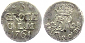 Oldenburg - 1761 - Friedrich V. von Dänemark (1746-1766)- 3  Grote - ss