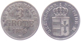Oldenburg - 1856 B - Nikolaus Friedrich Peter (1853-1900) - 3  Grote - ss