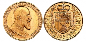 Liechtenstein - 1930 - Fürst Franz I. (1929-1938) - 20 Franken - st