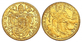 Vatikan - Kirchenstaat - 1764 - Papst Clemens XIII. (1758-1769) - Zecchino - vz