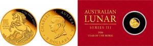 Australien - 2026 - Jahr des Pferdes - Lunarserie III - 2 Dollars - PP auf Coincard