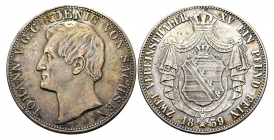 Sachsen - 1859 F - Johann (1854-1873) - Vereinsdoppeltaler - f-vz