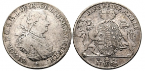 Löwenstein-Wertheim-Rochefort - 1769 W/WE - Karl (Thomas) 1735-1789) - 1/2 Taler - ss-vz