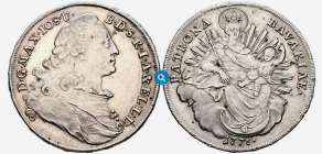 Bayern - 1776 - Maximilian III. Joseph (1745-1777) - Madonnentaler - vz
