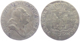 Preussen - 1797 A - Friedrich Wilhelm II. (1786-1797) - 4 Groschen - ss-vz