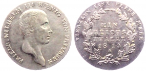 Preussen - 1814 A - Friedrich Wilhelm III. (1797-1840) - Taler - vz
