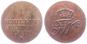 Preussen - 1810 A - Friedrich Wilhelm III. (1797-1840) - 1 Schilling - f.st