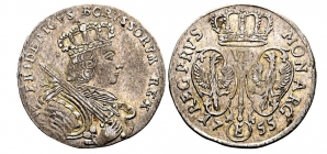 Preussen - 1755 E - Friedrich II. (1740-1786) - 6 Gröscher - vz-st