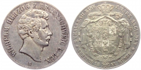Braunschweig-Wolfenbüttel - 1854 B - Wilhelm I. (1830-1884) - Vereinsdoppeltaler - f.vz