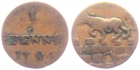Anhalt-Bernburg - 1794 - Friedrich Albrecht (1765-1796) - 1 Pfennig - s