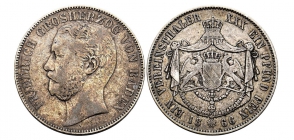 Baden - 1866 - Friedrich I. (1856-1907) - Taler - ss