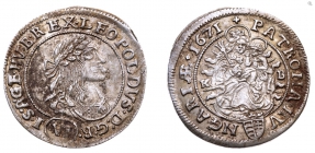 Österreich - Haus Habsburg - 1671 - Leopold I. (1658-1705) - 6 Kreuzer - vz