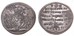 Würzburg, Bistum - 1719 - Johann Philipp von Greiffenklau-Vollraths (1699-1719) - Sterbegroschen - ss-vz