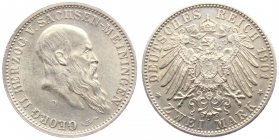 Sachsen-Meiningen - J 149 - 1901 D - Georg II. (1866 - 1914) - 2 Mark - vz-st