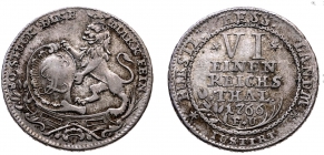 Hessen-Kassel - 1766 FU - Landgraf Friedrich II. (1760-1785) - 1/6 Taler- f.vz