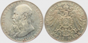 Sachsen-Meiningen - J 154 - 1915 - Georg II. (1866 - 1914) - Auf den Tod mit Lebensdaten - 2 Mark - f.st