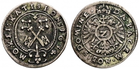 Regensburg, Stadt - 1634 - Kaiser Ferdinand II. (1618-1637) - Halbbatzen - vz
