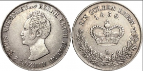 Sachsen-Meiningen - 1860 L - Bernhard Erich Freund (1803-1866) - Gulden - ss-vz