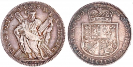 Braunschweig-Calenberg-Hannover - 1753 IWS - Georg II. (1727-1760) - St. Andreas mit Kopf nach rechts -Ausbeutetaler - vz