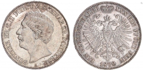 Schwarzburg-Sonderhausen - 1870 A - Günther Friedrich Carl (1835-1880) - Vereinstaler - vz-st
