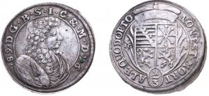 Sachsen-Meiningen - 1689 IGS - Bernhard I. (1680-1706) - 2/3 Taler - ss-vz