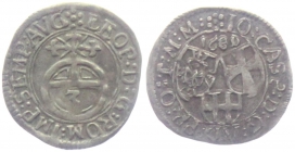 Deutscher Orden - 1680 - Johann Kaspar von Ampringen (1664-1684) - 3 Kreuzer / Groschen - f.vz