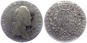Sachsen - 1785 IEC - Friedrich August III.(.) (1763-1827) - 1/3 Taler - s-ss