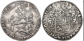 Mansfeld - 1623 HI - Volrat VI., Wolfgang III & Johann Georg II. (1620-1627) - Taler - ss+