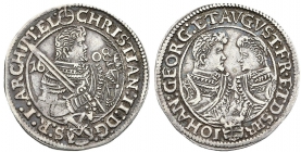 Sachsen - 1608 - Christian II., Johann Georg I., August (1591-1611) - 1/4 Taler - vz