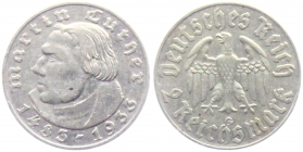 Drittes Reich - J 352 - 1933 G - Martin Luther - 2 Reichsmark - ss-vz