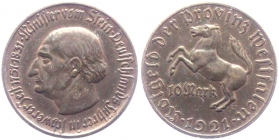 Provinz Westfalen - N 12 -1921 - Freiherr vom Stein - 10 Mark - vz